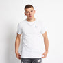 11 Degrees - Printed Sleeve Cuff Logo T-Shirt - White